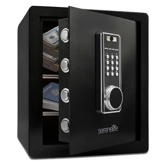 Electronic Safe Box, Secure Storage, Heavy-Duty Steel, Digital Keypad