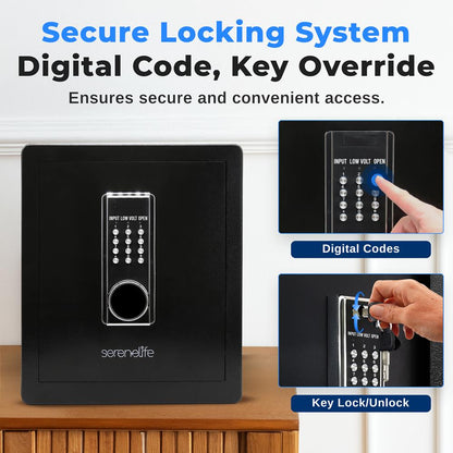 Electronic Safe Box, Secure Storage, Heavy-Duty Steel, Digital Keypad