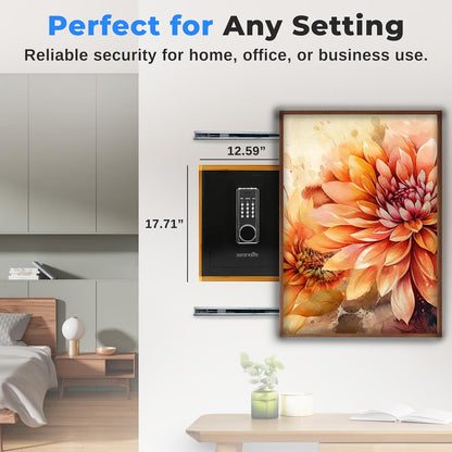 Electronic Safe Box, Secure Storage, Heavy-Duty Steel, Digital Keypad