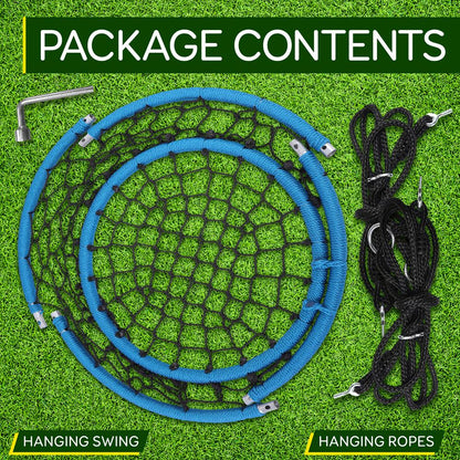 Hanging Netted Seat Swing - Relaxing Fun - UV Resistant - 35.5" Diameter