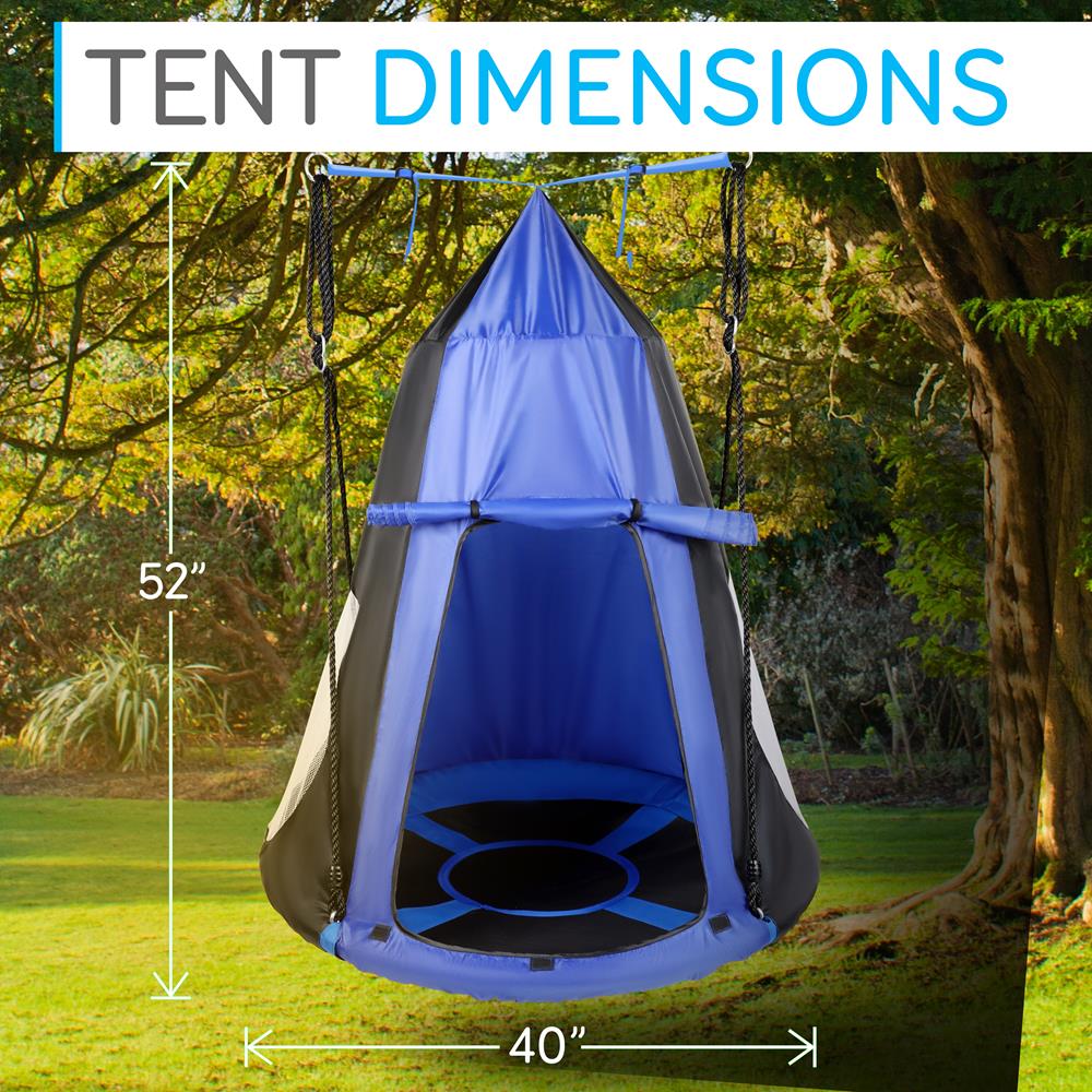 hanging swing tent SereneLife Children's Tree Swing Tent