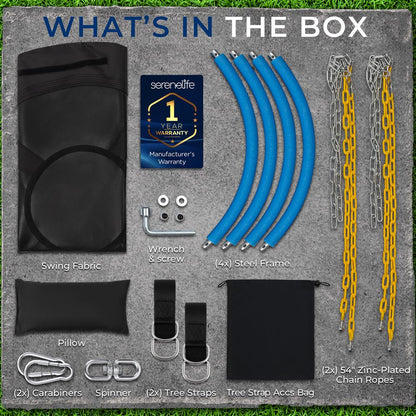 40" Saucer Swing - 700 lb Capacity, Waterproof, 360¬∞ Spin, w/ Pillow