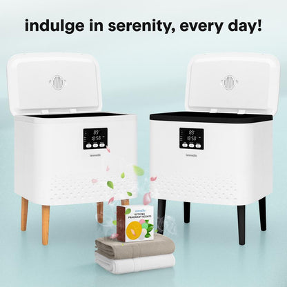 Rectangular Towel Warmer Bucket - Large Capacity Single Touch Towel & Blanket Warmer With Built-In Wifi Capability (Black)