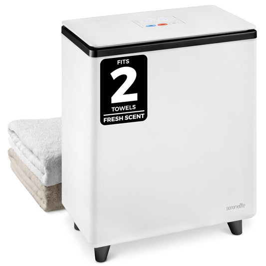 Rectangle Towel Warmer - Spa Comfort, Auto Shut-Off, Stainless Steel