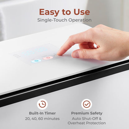 Rectangle Towel Warmer - Spa Comfort, Auto Shut-Off, Stainless Steel