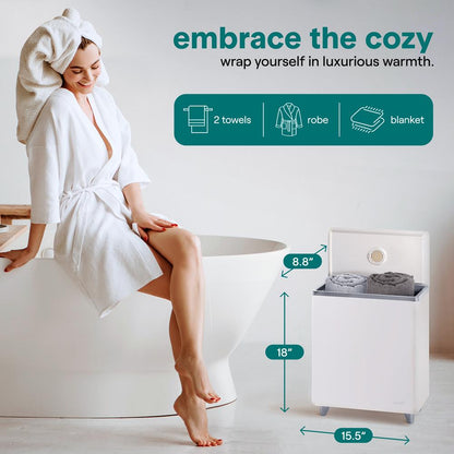 Towel Warmer Spa Experience Stainless Steel Auto Shut-Off Silver