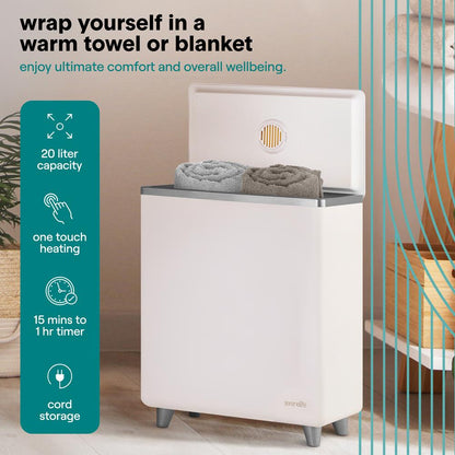 Towel Warmer Spa Experience Stainless Steel Auto Shut-Off Silver