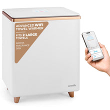 WiFi Towel Warmer - Spa Comfort, Auto Shut-Off, Rose Gold