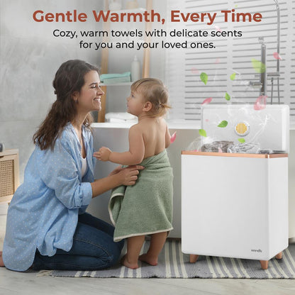 WiFi Towel Warmer - Spa Comfort, Auto Shut-Off, Rose Gold