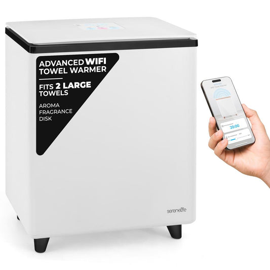 WiFi Towel Warmer - Spa Comfort, Auto Shut-Off, Stainless Steel