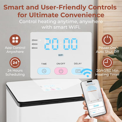 WiFi Towel Warmer - Spa Comfort, Auto Shut-Off, Stainless Steel