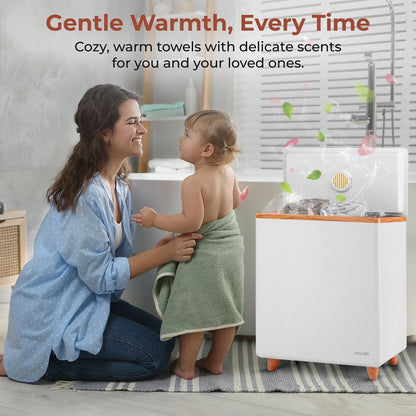 WiFi Towel Warmer - Spa Comfort, Auto Shut-Off, Stainless, Natural