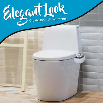 Bathroom Bidet Attachment - Hot/Cold Water, Self-Cleaning Nozzle