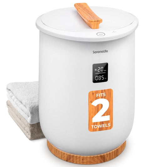 Digital Towel Warmer, Auto Shut-Off, Insulated Lid, White