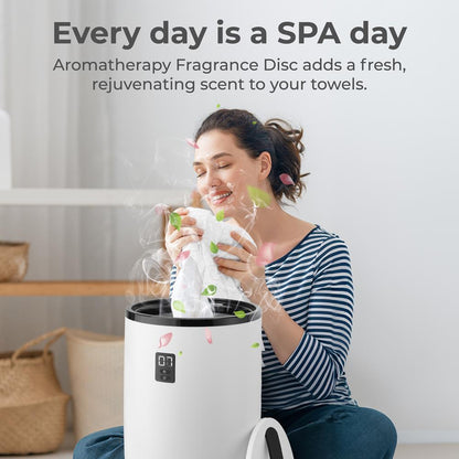 Towel Warmer with Fragrance Holder, Auto Shut Off, Fits 2 Large Towels