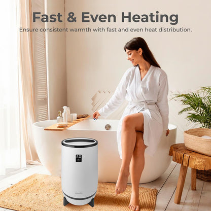 Towel Warmer with Fragrance Holder, Auto Shut Off, Fits 2 Large Towels