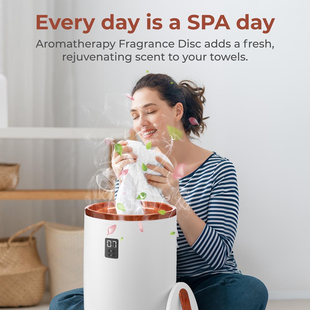 Towel Warmer Bucket, Auto Shut-Off, 12L Capacity, Adjustable Timer