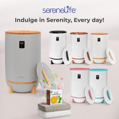 Towel Warmer with Fragrance Holder, Auto Shutoff, Fits 2 Towels, Gray