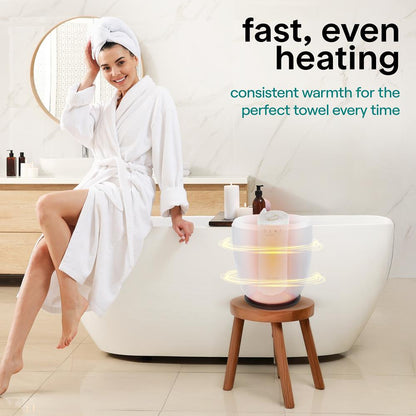 Towel Warmer Bucket - Even Heating, 12L Capacity, Auto Shut-Off