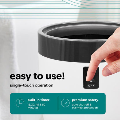 Bucket Towel Warmers With Customized Fragrances For Spa And Bathroom, Timer 20/40/60/90 Minutes, Fits 1 Large Towel, Blanket, Bathrobe, Pjs (Black)