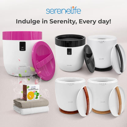 Towel Warmer Bucket - Luxury Heating, Auto Shut-Off, Pink