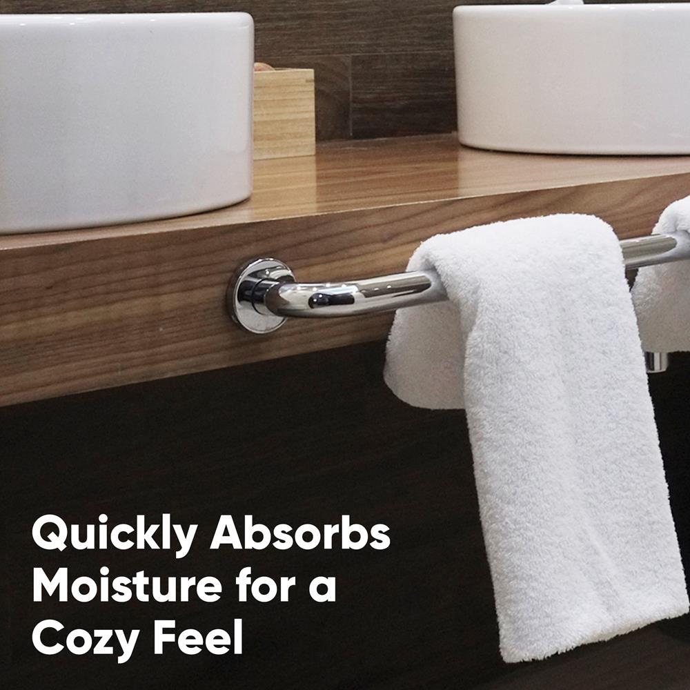 product image number 5 for SereneLife Light White Bath Towels