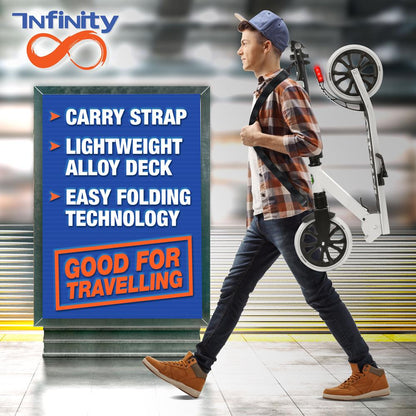 Foldable Kick Scooter for Teens & Adults, Smooth Wheels, Alloy Deck