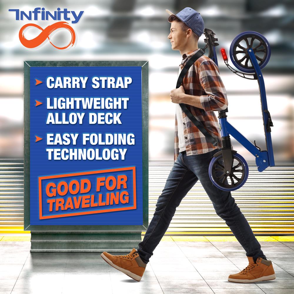 Folding Kick Scooter for Teens/Adults, Smooth Ride, Alloy Deck