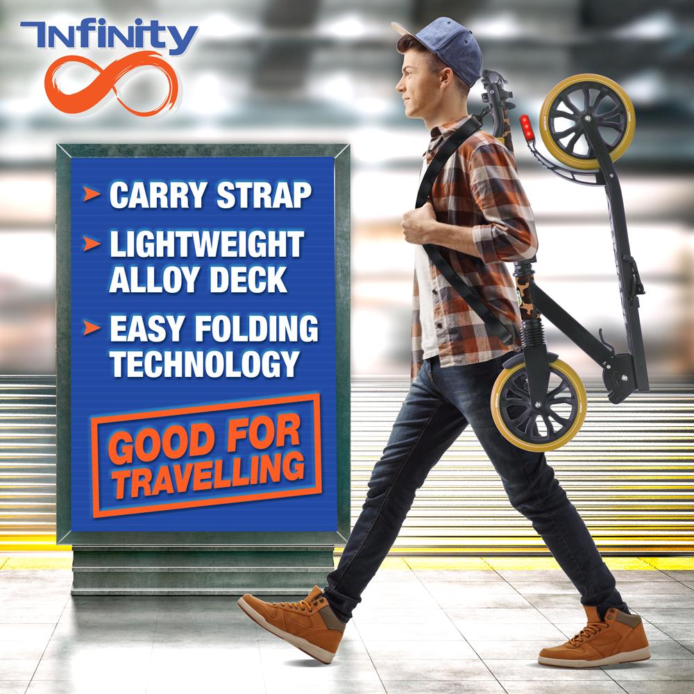 Kick Scooter for Teens & Adults, Foldable Alloy Deck, Leopard