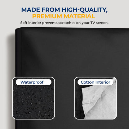 Waterproof TV Cover 60-70" - Weatherproof, Dustproof, Remote Pocket