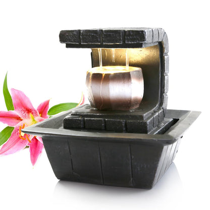 Decorative Tabletop Led Water Fountain