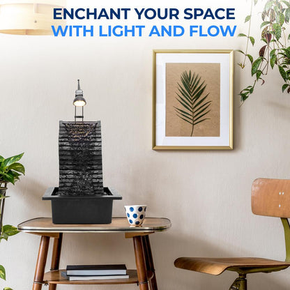 Decorative Tabletop Led Water Fountain