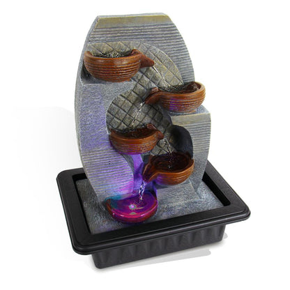 product image number 1 for SereneLife Decorative Tabletop Led Water Fountain