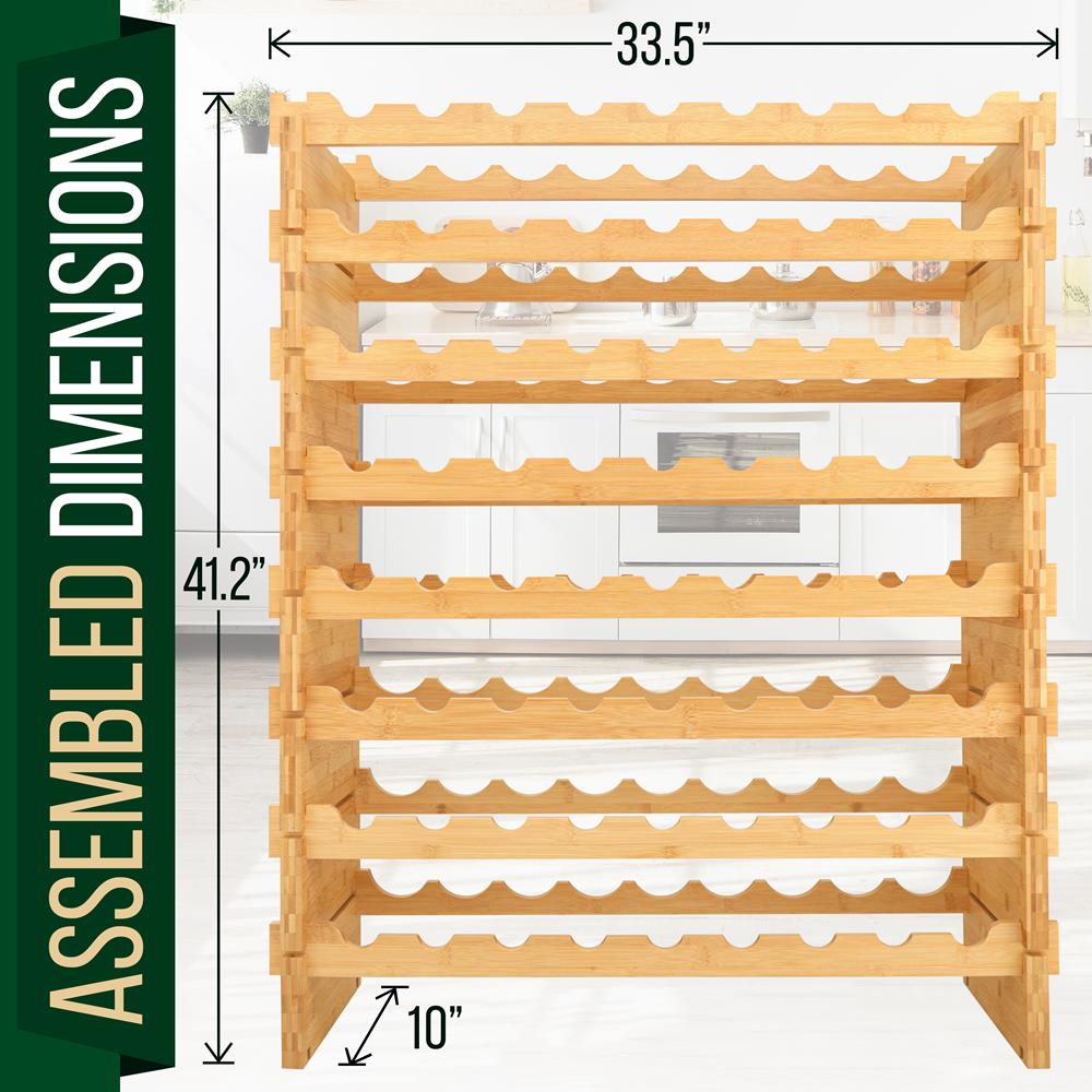 Pyle Stackable Wine Rack Modular Display Shelf - Thumbnail 4