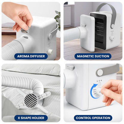 Portable Clothes Dryer 1000W Quick Drying Aroma Diffuser Compact Design