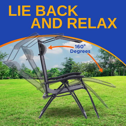 product image number 3 for SereneLife Adjustable Zero Gravity Chair Set