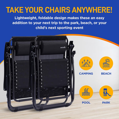 Adjustable Zero Gravity Chair Set