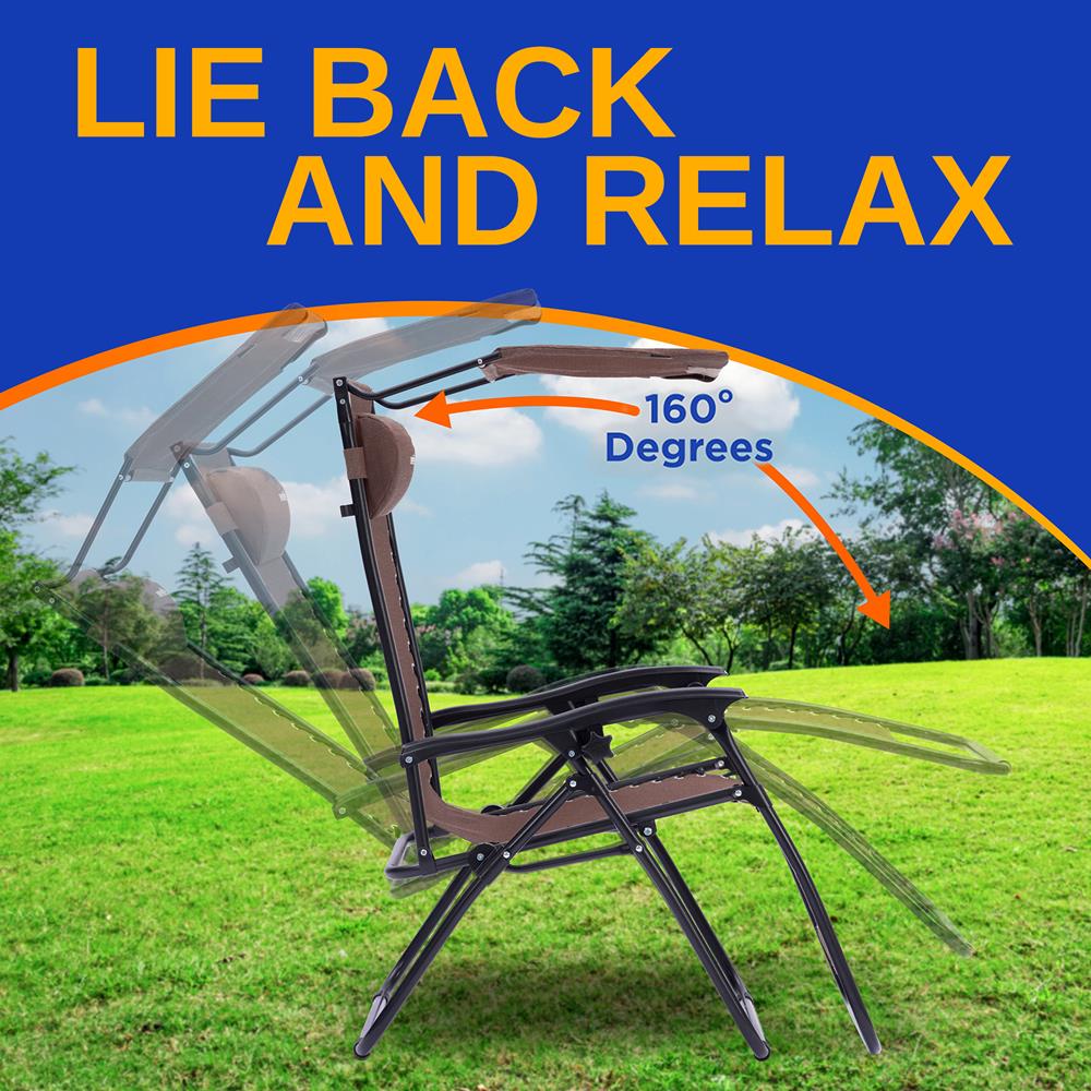 product image number 3 for SereneLife Adjustable Zero Gravity Chair Set