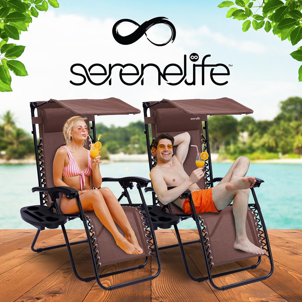 product image number 8 for SereneLife Adjustable Zero Gravity Chair Set