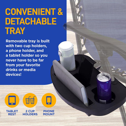 product image number 4 for SereneLife Adjustable Zero Gravity Chair Set