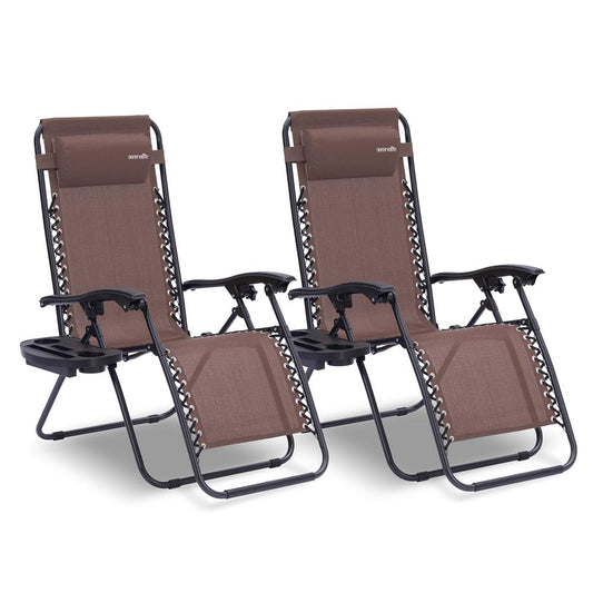 product image number 1 for SereneLife Adjustable Zero Gravity Chair Set