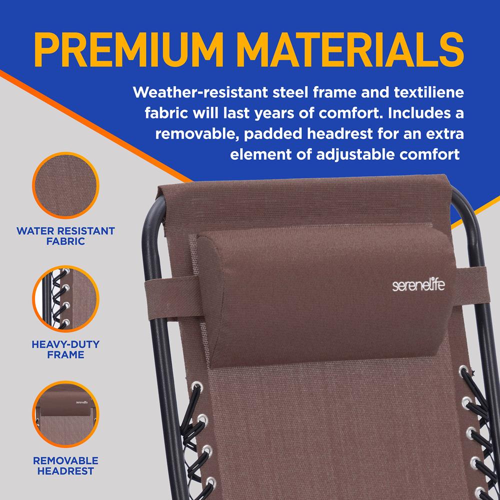 Zero Gravity Recliner Chairs 2-Pack, Ultimate Comfort, Steel