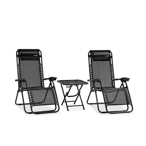 Adjustable Zero Gravity Chair Set Pyle USA