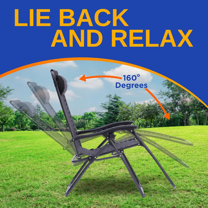product image number 3 for SereneLife Adjustable Zero Gravity Chair Set