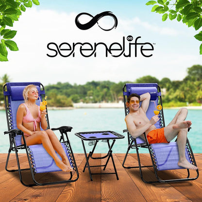 product image number 8 for SereneLife Adjustable Zero Gravity Chair Set