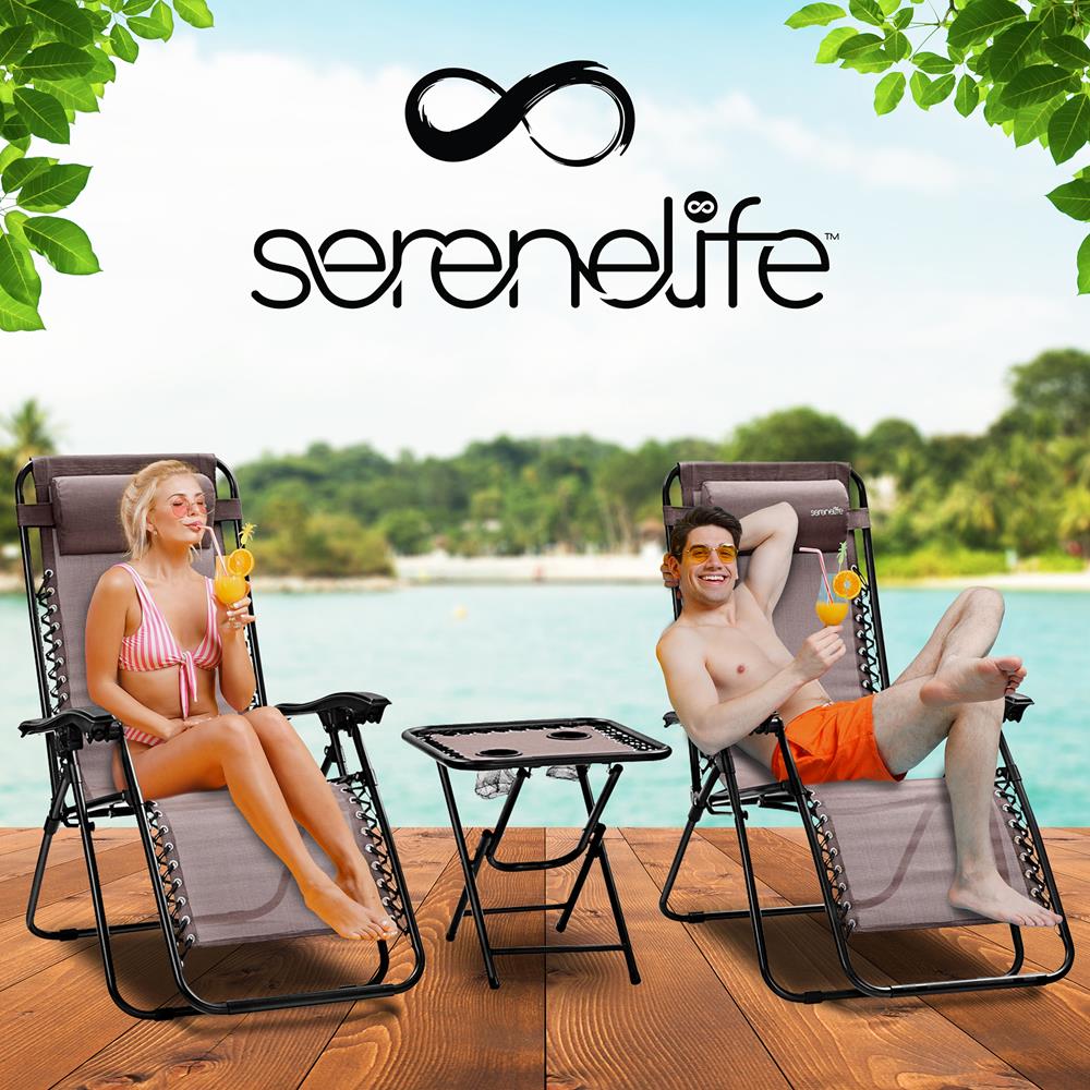 product image number 8 for SereneLife Adjustable Zero Gravity Chair Set