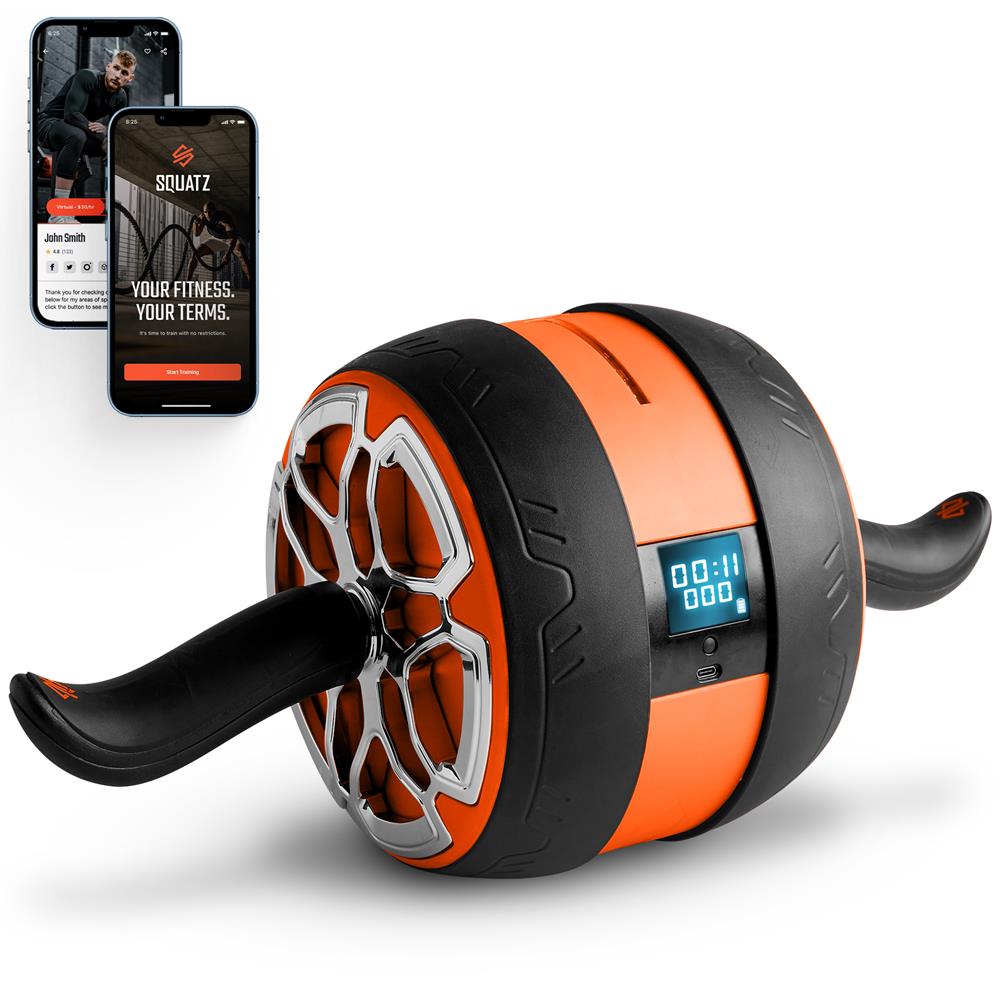 Ab Roller Wheel for Core Strength, Ultra-Wide Non-Slip Rubber Wheel