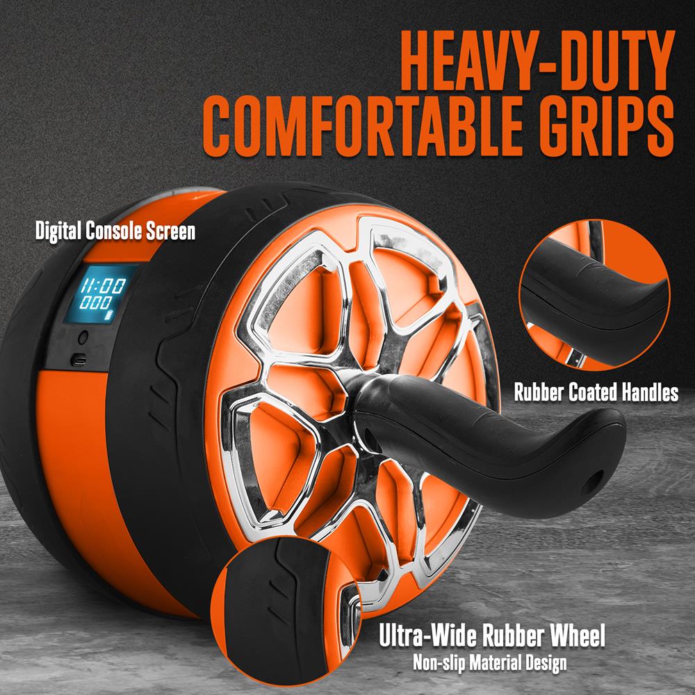 Ab Roller Wheel for Core Strength, Ultra-Wide Non-Slip Rubber Wheel - Thumbnail 2