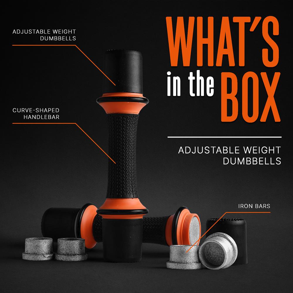 product image number 2 for SQUATZ Adjustable Weight Dumbbells
