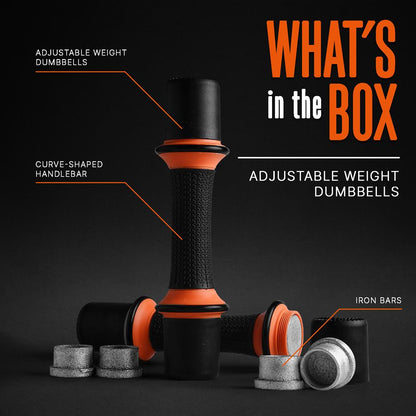 Adjustable Dumbbell Set 3lb - Versatile Non-Slip Neoprene for Home Gym